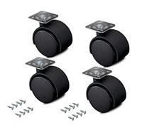kippen 1614K1 Set of 4 Twin Rollers of 40 mm with Turntable