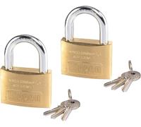 Kippen 2002CY - 2 Piece Kit of Padlock with Brass Body 30 mm