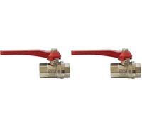 Kippen 5002AX - Ball Valve F/F - 1/2" with Lever Handle (Pack of 2)
