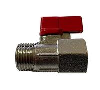 kippen 5004B Mini Brass Ball Valve. 1/2" M/F Connection