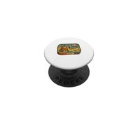 Kipper Snack Tin Tabby Cat in Babushka PopSockets Adhesive PopGrip