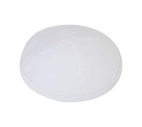 KIPPIK Linen Kippah Hat for Men & Kids -Beautifully, Breathable, Comfy, Soft, Yamaka Kippa -for Celebrating, - white - One size