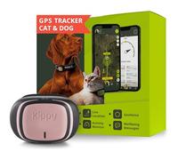 Kippy - GPS Pet Tracker Collar Evo - Health and Activity Tracker - Satellite Dog and Cat Tracker for Collar - Waterproof Dog Tracker GPS - Locator with Instant Alerts and LED - Pink
