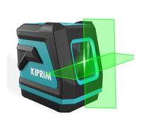 Kiprim Green Laser Level LV8 with Enhanced Visibility,Adjustable Brightness,Manual/Self Leveling/Pulse Mode,Batteries and Carrying Pouch Included