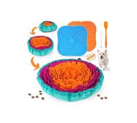 KIPRITII Dog Feeding Set with Snuffle Mat & Lick Mat for Dogs - Slow Feeder & Interactive Toys to Keep Dogs Busy and Reduce Anxiety from Boredom