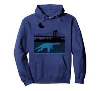 KIPSY (The Hudson River Monster Visits Brooklyn Bridge) Pullover Hoodie