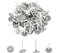 KIPTVO 200PCS Candle Wicks 2.6cm Pre Waxed Candle Wicks for Making Candles, Candle Making Supplies, Long Lasting No Black Smoke for DIY Candles Crafts