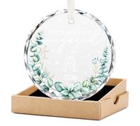 KIPTVO 2026 Crystal Engagement Ornament, "The Year We Got Engaged" Keepsake, Ideal Engagement Gift for Couples, Newly Engaged Present for Women, Decorative Ornament for Christmas Tree