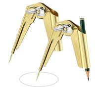 KIPTVO 2PCS Scribe Tool Kit, Multi Function Scribing Tool, Accurate Circle Compass for Woodworking, Drawing, Drafting, Geometry