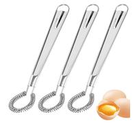KIPTVO 3PCS Stainless Steel Whisk Set - Small & Large Hand Whisk Blender, For Kitchen, Coffee, Cooking, Baking