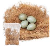 KIPTVO Bird Nesting Material, 100g Natural Coco Coir, Organic Coconut Husk Silk for Greenery Covering, Gardening Mulch, Pet Bedding, Cage Liner & Bird Nest Supplies