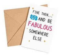 KIPTVO Funny Leaving Card,New Job Farewell Card for Colleagues Blank Inside | Blank Inside, Farewell Card, New Job