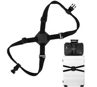 KIPTVO High Elastic Bungee Luggage Straps, Secure Large Bags to Suitcase, Black, 31.5 inches to 94.5 inches, For Travel Security Handbags Luggage Briefcases