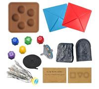 KIPTVO Korean Folk Gonggi Set - Traditional Reflex Challenge Play With Rainbow Konggi Catching Pebble Stones - Training Toy for Family