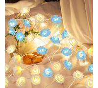 KIPTVO Rose Fairy String Lights, 6 m Rose Flower Fairy Lights USB Fairy Lights, for Indoor Lighting