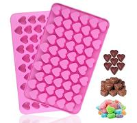 KIPTVO Silicone Ice Cube Tray, Heart Ice Cube Tray, Ice Cube Moulds, Ice Cube Trays, Mini Ice Cube Trays, Easy Release Silicone, for Drinks, Whiskey, Cocktails