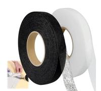 KIQAWEE 2 Pack Wonder Web Hemming Tape, 60 Meters Iron On Hemming Tape, Black and White Hemming Tape for Trousers, Dress, Jeans, Curtains, Premium Polyester, Easy Iron On