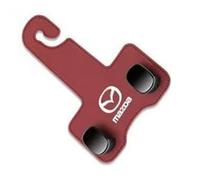 KIQETCLL Leather Car Seat Hooks for Mazda CX-7 2007 2008 2009 2010 2011 2012, Car Seat Back Organizer Hooks, Double Hook for Headrest, Auto Storage Hangers, Multifunctional Seat Hanger, One,Red