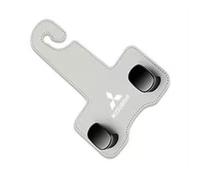 KIQETCLL Leather Car Seat Hooks for Mitsubishi ASX Sport 2010 2011 2012, Car Seat Back Organizer Hooks, Double Hook for Headrest, Auto Storage Hangers, Multifunctional Seat Hanger, One,White