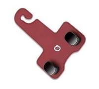 KIQETCLL Leather Car Seat Hooks for Volvo V60 2014 2015 2016 2017 2018, Car Seat Back Organizer Hooks, Double Hook for Headrest, Auto Storage Hangers, Multifunctional Seat Hanger, One,Red