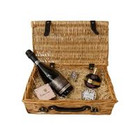 Kir Royale Prosecco & Chambord Gift Hamper 75cl 11.5% ABV with Chocolates Stopper & Candle - Luxury Sparkling Wine Gift Set for Him Her UK