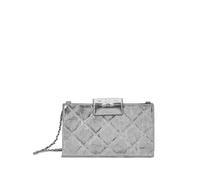 Kira Diamond Quilt Clover Chain Wallet - female - Tory Burch - Clutches - Gray - ONE SIZE - Bags ONE SIZE