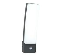 Lutec IP54 Kira PIR Integrated LED Wall Light - Grey