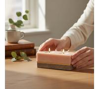 Kira Marble Twin Tealight Holder
