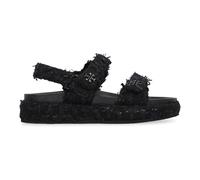 Kira Sport Sandal, female, Tory Burch, Flat Sandals, Black, 3 UK, Shoes 3 UK
