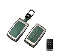 Kirain Green Car Key Cover Compatible with Land Rover 2018-2023 Range Rover Sport Evoque Velar Discovery Vogue Jaguar E, I-PACE Discovery 5 Button Car Key Protector Case