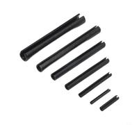 KiraKira 120pcs Cylindrical Spring Pin Kit, Rust Resistant Hollow Fasteners 16-60mm Machinery