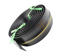 KiraKira 1m Garage Door Bottom Seal Strip with High Visibility Yellow Line for Roller Shutters, Threshold Weather Sealing
