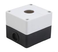 KiraKira 22mm Hole Stop Push Button Switch Control Box with ABS Plastic Housing and IP65 Waterproof Seal for Industrial Applications(1-hole)