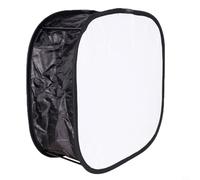 KiraKira 23cm Portable for Soft Box Diffuser Yongnuo YN600L YN300 III IV LED Panel, Foldable Light Modifier with Carry Bag, for Red(Black)
