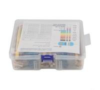 KiraKira 2600PCS 1/4W Metal Film Resistor Kit, 130 Values from 1 to 10M, Assorted Pack with Code Table DIY Electronics Projects