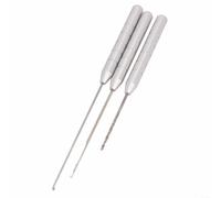 KiraKira 3pcs Carp Fishing Baiting Needle Set, Aluminum Alloy Terminal Tackle with Drill Latch Hook Coarse Line Bait Setup