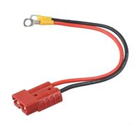KiraKira 50A for battery Connector Cable 30cm M8 Lug Terminal 50A for(50cm)