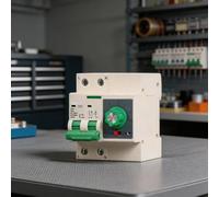 KiraKira 63A 220V Countdown Circuit Breaker 2-Pole, Digital Timer Switch with Short-Circuit for Protection Pumps and Motors