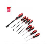 KiraKira Alloy 9 Piece O Ring Hook Set, for Surface for access Anti-Rust Seal Puller Tools with Ergonomic Handle for Auto and Construction Use