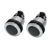 KiraKira Black Push Button Deadbolt Locks 2 Pack, Keyless Latch for RV Furniture and Boat Cabinets, Easy One-Touch Operation