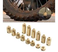 KiraKira Brass Motorcycle Wheel Balance Weights 48mm Inner Spoke Fit Dynamic Balancing Blocks Clip-On Design for Super Moto Dual Sport Metric Cruiser