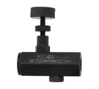 KiraKira Carbon Steel Check Valve with Throttle, One-Way Flow Control for Pilot Systems, High Pressure Resistance 60x25x25mm(PT1/4)