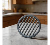 KiraKira Cast Iron Round Fire Grate Replacement Part, Enhances Combustion & Heat Output, Stable Firewood Support, Quick Setup, Black Finish