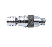 KiraKira Chrome Plated Copper Self-Locking Connector Full Face Diving Mask, Quick Release Secondary Regulator Adapter Scuba Snorkeling Equipment
