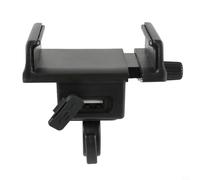 KiraKira Electric for Bicycle Phone Mount with USB for Charger, 48V 2A Handlebar Holder Ebike for Motorcycle Scooter, Adjustable Clamp Fits 22mm Bar, for Max 95mm Phone, 1.7m Cable