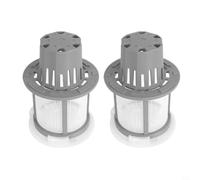 KiraKira Fine Dishwasher Filter Kit WD49X24057 for Replacement Models, Compatible with WD12X10416 WD12X20107, Prevents Clogs, Plastic(2PCS)