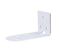 KiraKira for L Shape Wall Mount Camera Bracket Iron with Glue Base No Drill PTZ Dome Security Cameras for Hikvision Compatible White 3.74 Inch