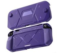KiraKira for Nintendo Switch 2 Case Full Protective - Drop Tested Hard Shell with Soft for TPU Bumper - Slim Carry Cover for Console Accessories - Shock Absorption Design 29.5x13.5cm(Purple)