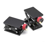 KiraKira for Z- Manual Lab Jack Elevator Platform, 55mm Height Adjustment Optical Lifting Stage, for Compact Aluminium Alloy Laboratory