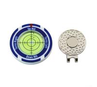 KiraKira Golf Green Reader with Magnetic Hat Clip for mini Bubble Level for Accurate for putt Slope Measurement for putting Aid Tool for Golfers Black White(Blue and Green)